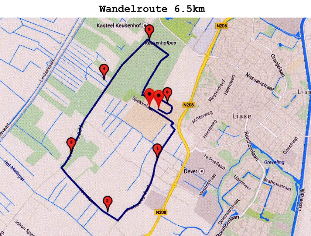 Wandelroute 6.5 km